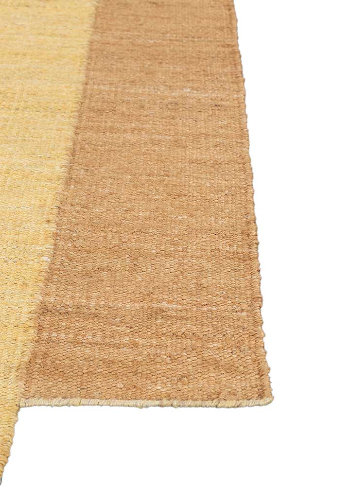 daaira gold jute and hemp Flat Weaves Rug - Corner