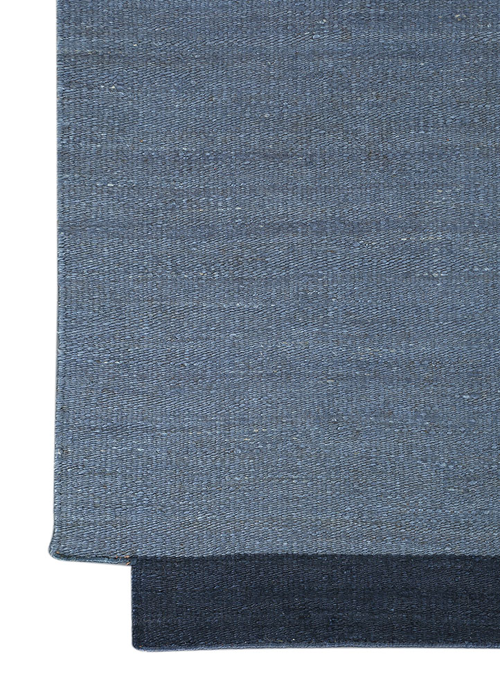 daaira blue jute and hemp Flat Weaves Rug - Corner daaira blue jute and hemp Flat Weaves Rug - Corner