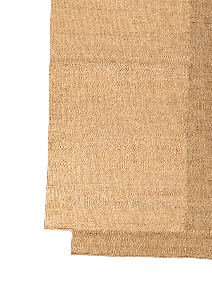 daaira beige and brown jute and hemp Flat Weaves Rug - Corner