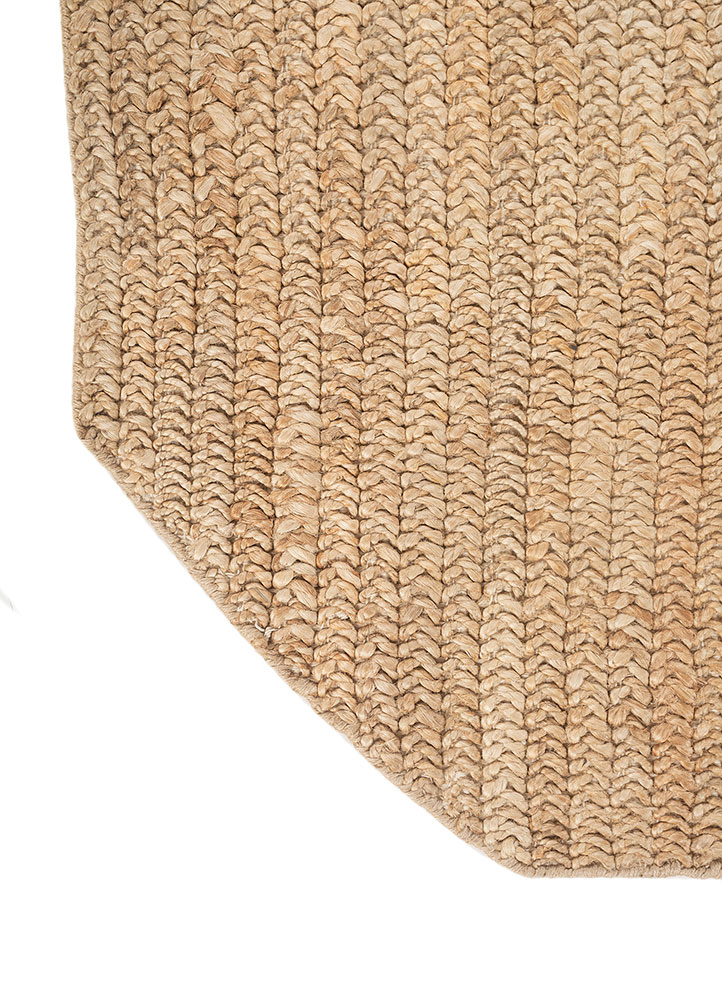 nomadic threads beige and brown jute and hemp Flat Weaves Rug - Corner