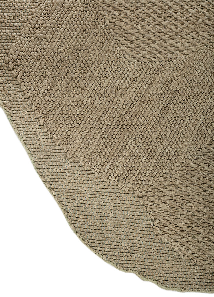 nomadic threads green jute and hemp Flat Weaves Rug - Corner