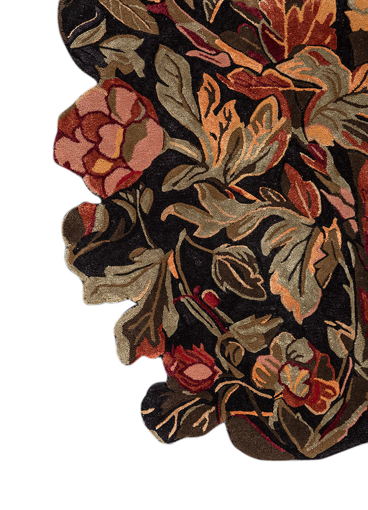 nebulora blue wool and viscose Hand Tufted Rug - Corner nebulora blue wool and viscose Hand Tufted Rug - Corner