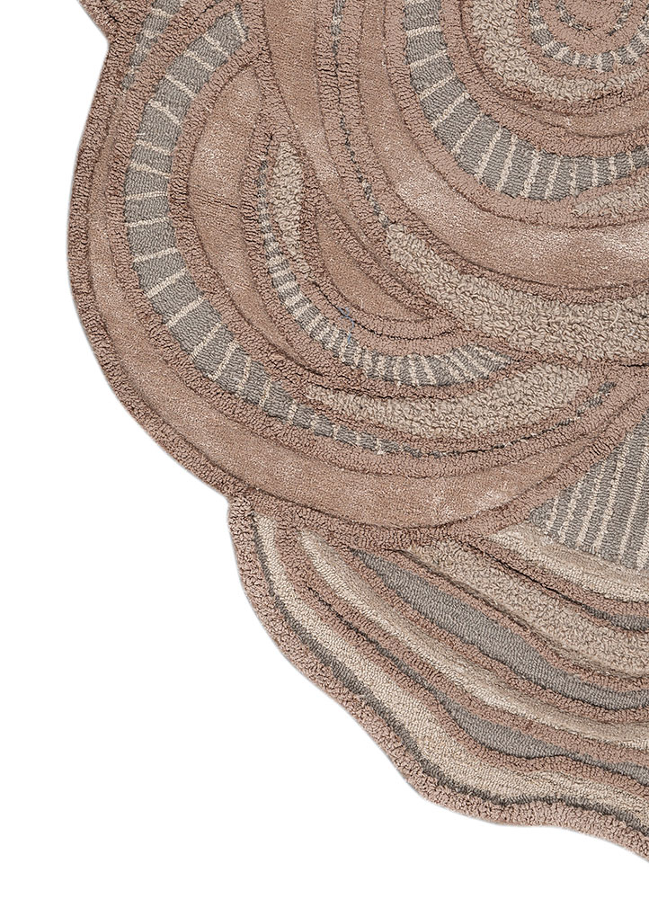 aurelia grey and black wool and viscose Hand Tufted Rug - Corner