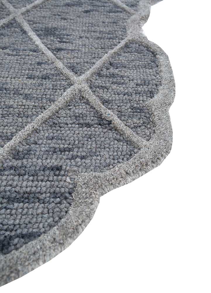 jaipur wunderkammer grey and black wool Hand Tufted Rug - Corner jaipur wunderkammer grey and black wool Hand Tufted Rug - Corner