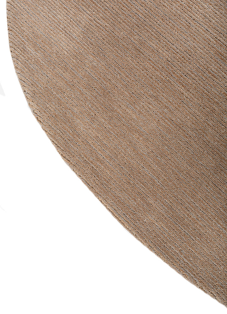 pathways beige and brown wool and viscose Hand Tufted Rug - Corner