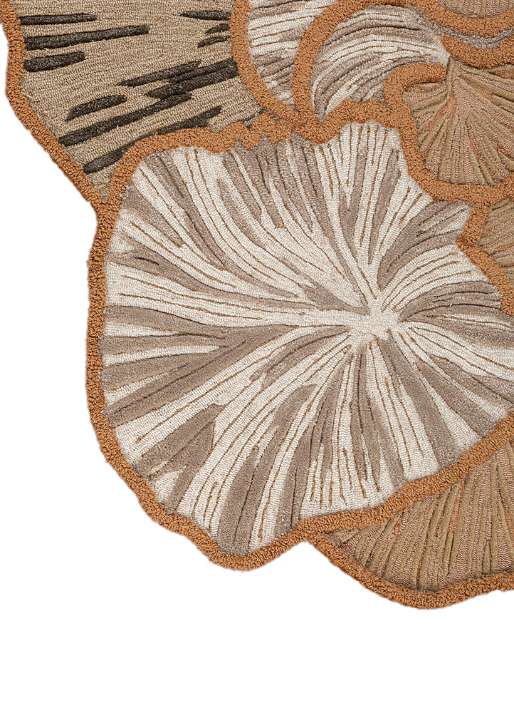 aurelia grey and black wool and viscose Hand Tufted Rug - Corner