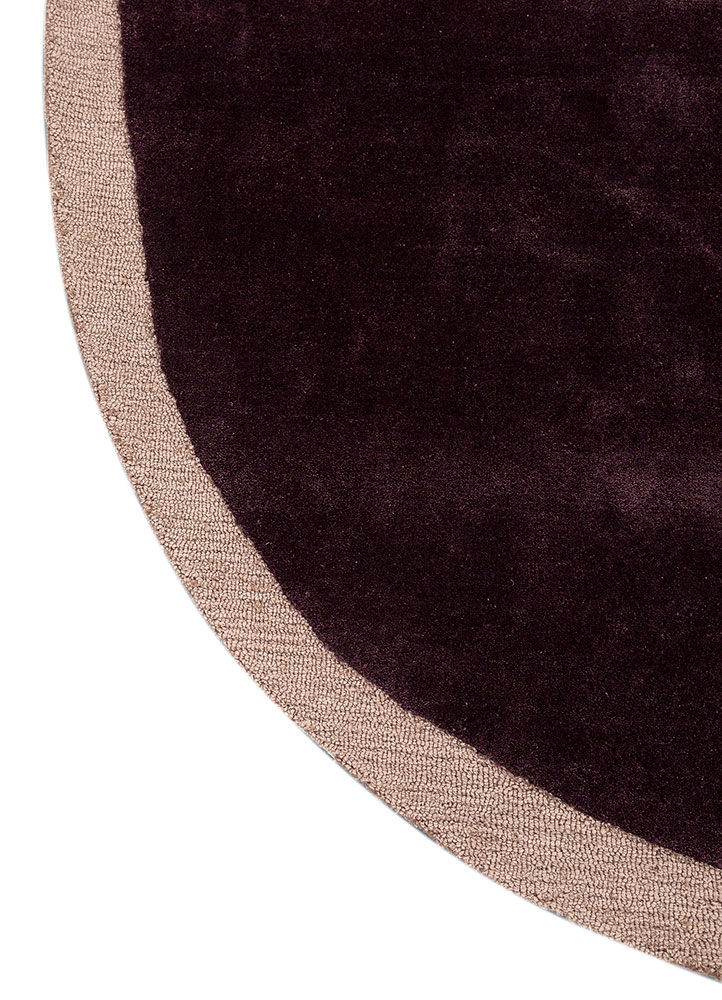 cera pink and purple wool and viscose Hand Tufted Rug - Corner