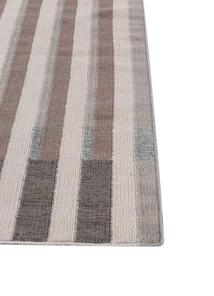 checkers ivory wool Flat Weaves Rug - Corner checkers ivory wool Flat Weaves Rug - Corner