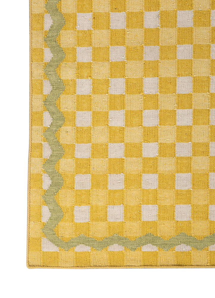 alhambra gold wool Flat Weaves Rug - Corner alhambra gold wool Flat Weaves Rug - Corner
