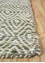 abrash green wool and viscose Flat Weaves Rug - Corner abrash green wool and viscose Flat Weaves Rug - Corner