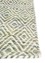 abrash green wool and viscose Flat Weaves Rug - Corner abrash green wool and viscose Flat Weaves Rug - Corner