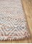 abrash red and orange wool and viscose Flat Weaves Rug - Corner abrash red and orange wool and viscose Flat Weaves Rug - Corner