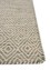 abrash blue wool and viscose Flat Weaves Rug - Corner abrash blue wool and viscose Flat Weaves Rug - Corner