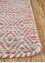 abrash pink and purple wool and viscose Flat Weaves Rug - Corner abrash pink and purple wool and viscose Flat Weaves Rug - Corner