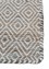 abrash blue wool and viscose Flat Weaves Rug - Corner abrash blue wool and viscose Flat Weaves Rug - Corner