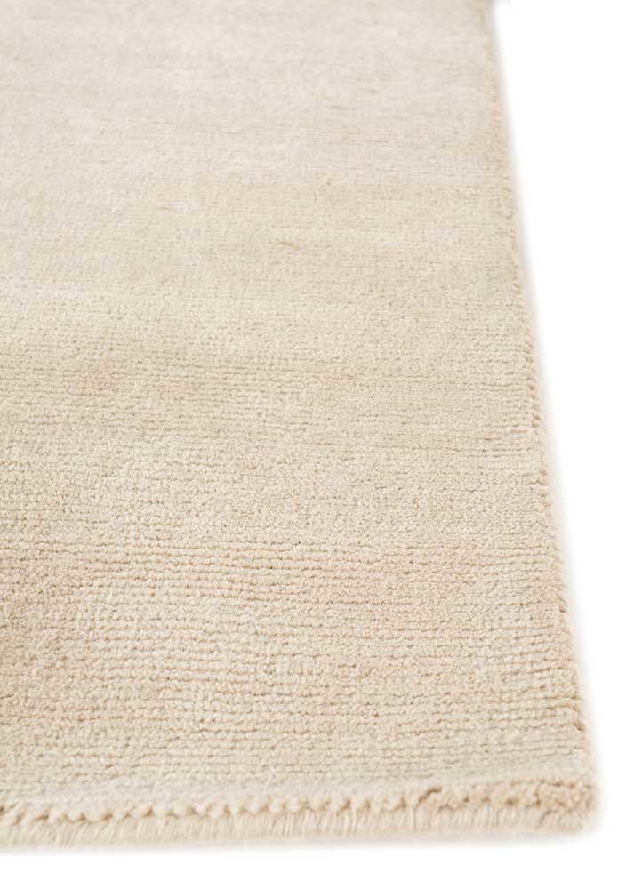 sthir beige and brown wool Hand Knotted Rug - Corner sthir beige and brown wool Hand Knotted Rug - Corner