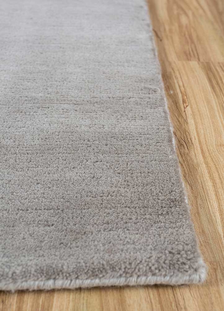 sthir grey and black wool Hand Knotted Rug - Corner sthir grey and black wool Hand Knotted Rug - Corner