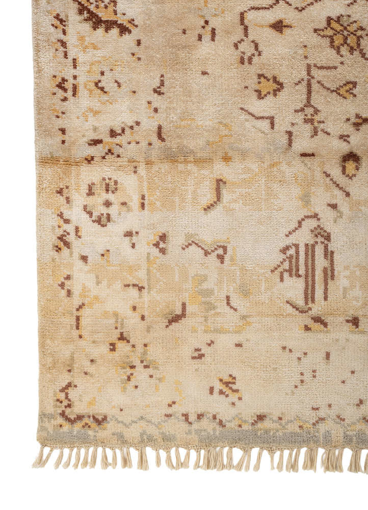 aprezo grey and black viscose Hand Knotted Rug - Corner aprezo grey and black viscose Hand Knotted Rug - Corner