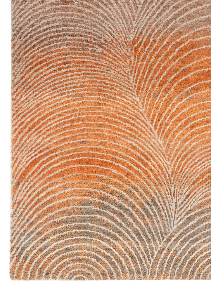 azalea ivory wool and bamboo silk Hand Knotted Rug - Corner azalea ivory wool and bamboo silk Hand Knotted Rug - Corner