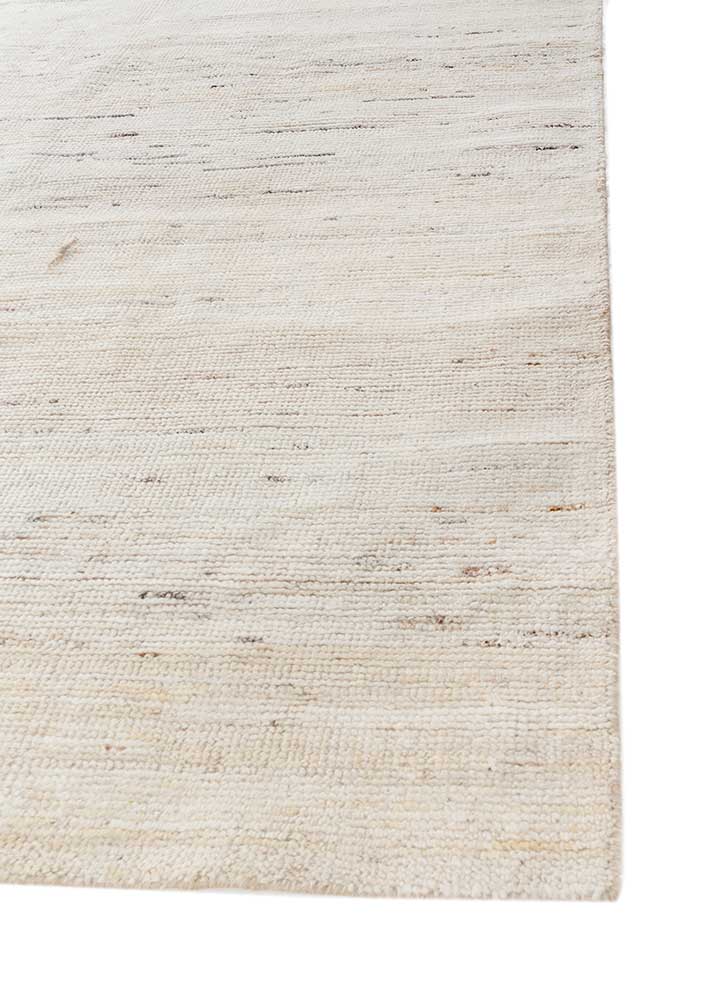 blythe beige and brown afghan wool and jute Hand Knotted Rug - Corner