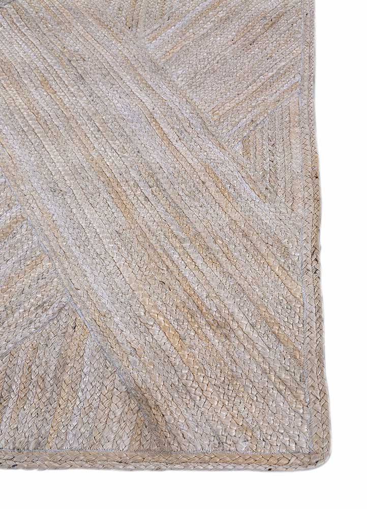 nomadic threads ivory jute and hemp Flat Weaves Rug - Corner