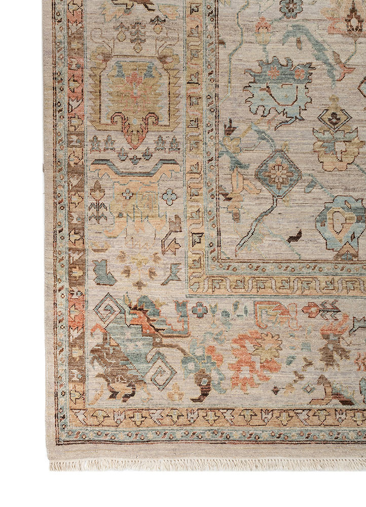 someplace in time ivory afghan wool Hand Knotted Rug - Corner someplace in time ivory afghan wool Hand Knotted Rug - Corner