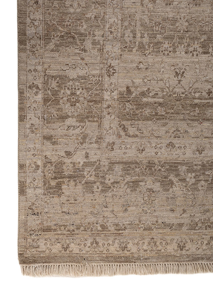 someplace in time ivory wool Hand Knotted Rug - Corner someplace in time ivory wool Hand Knotted Rug - Corner