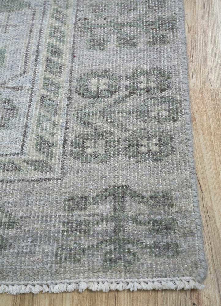 erbe grey and black wool Hand Knotted Rug - Corner erbe grey and black wool Hand Knotted Rug - Corner