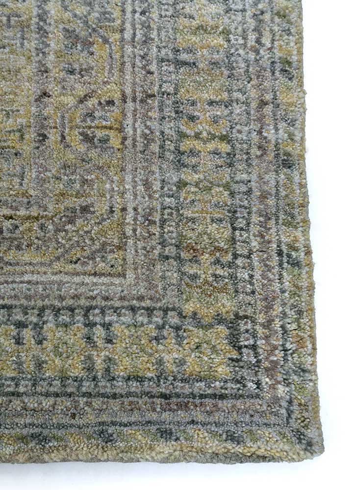 viscaya gold wool Hand Knotted Rug - Corner