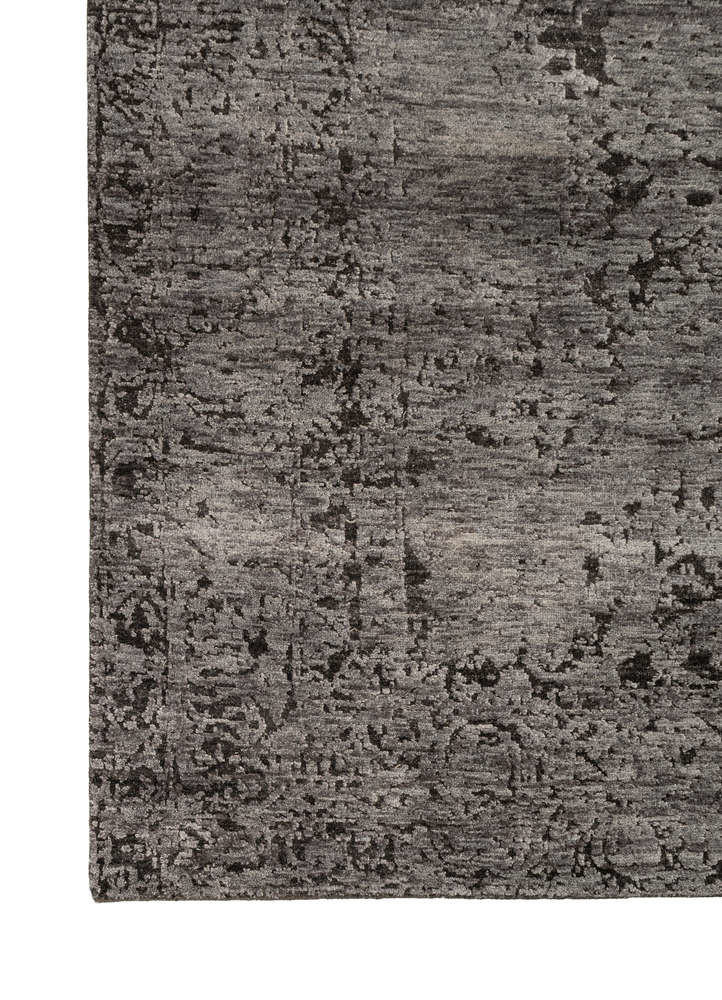 far east blue wool and silk Hand Knotted Rug - Corner far east blue wool and silk Hand Knotted Rug - Corner