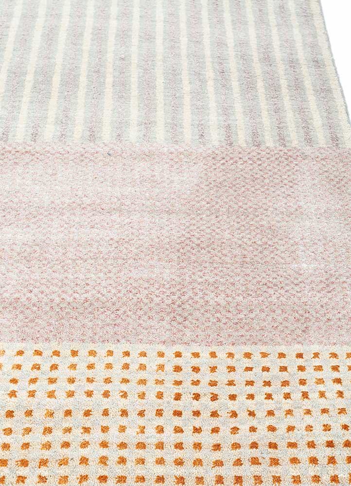 chaos theory by kavi ivory wool and bamboo silk Hand Knotted Rug - Corner chaos theory by kavi ivory wool and bamboo silk Hand Knotted Rug - Corner