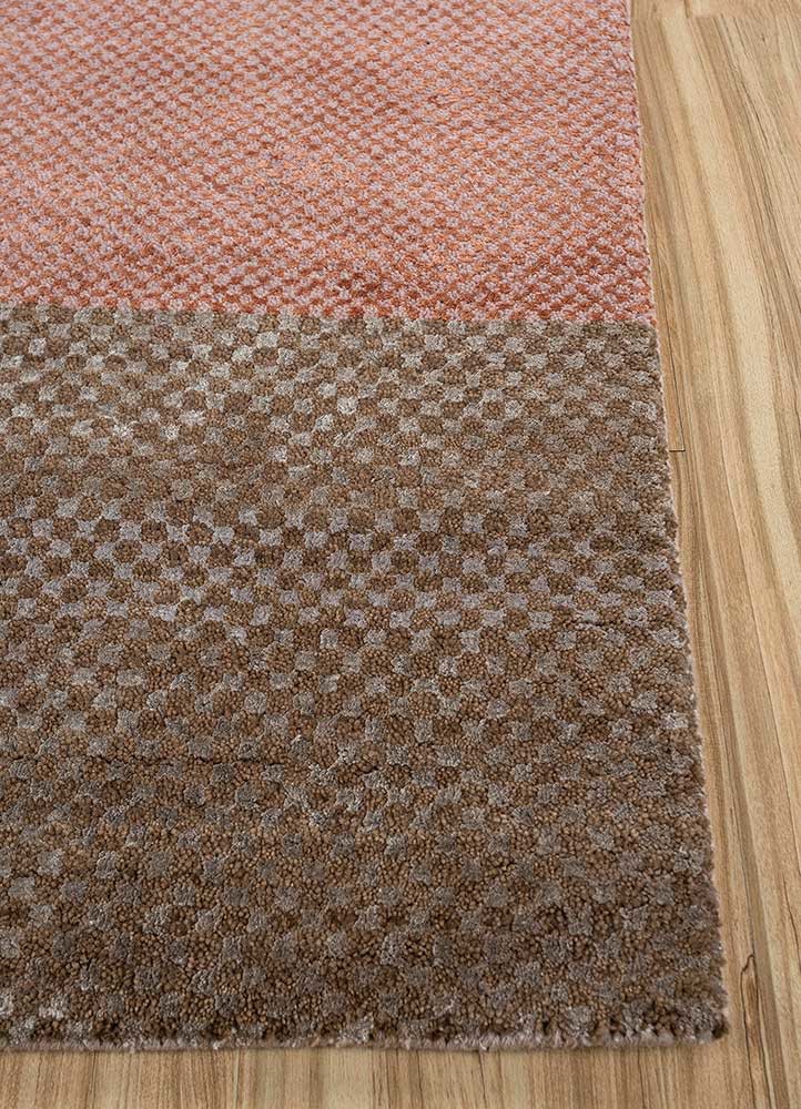 chaos theory by kavi ivory wool and bamboo silk Hand Knotted Rug - Corner chaos theory by kavi ivory wool and bamboo silk Hand Knotted Rug - Corner