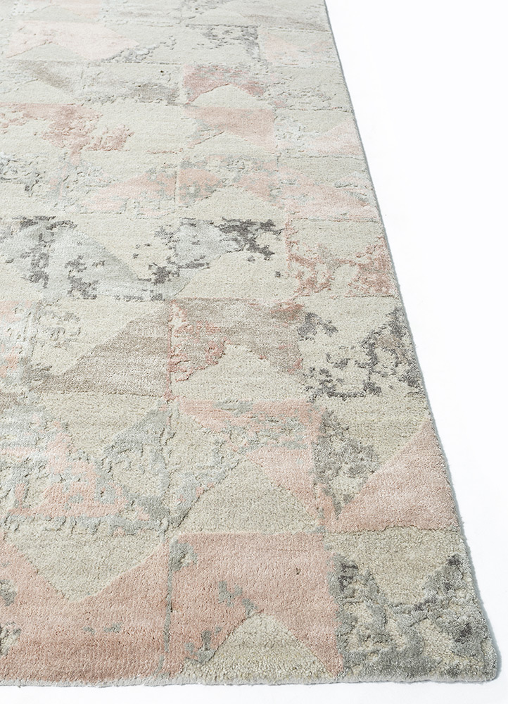 project error by kavi beige and brown wool and bamboo silk Hand Knotted Rug - Corner project error by kavi beige and brown wool and bamboo silk Hand Knotted Rug - Corner