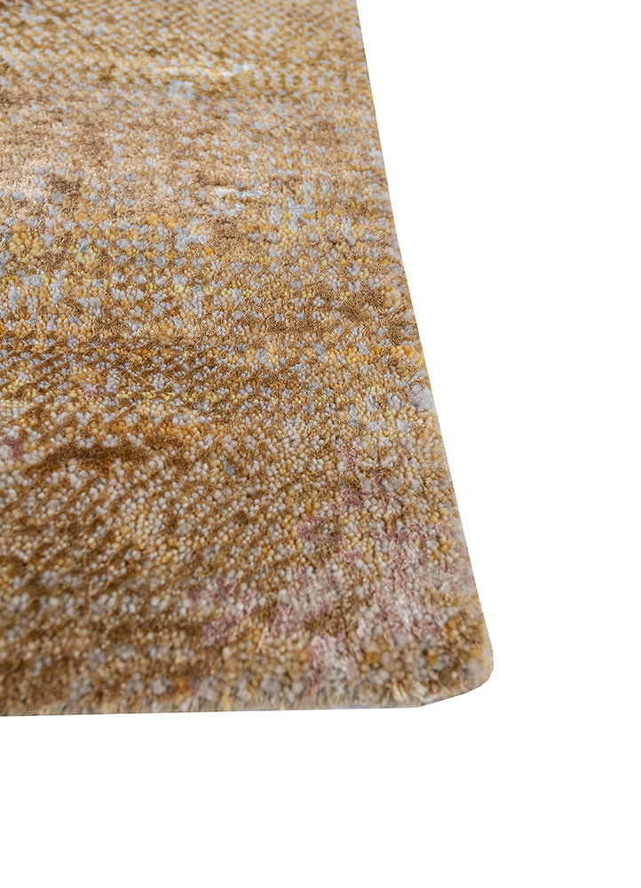 afterglow by kavi gold wool and bamboo silk Hand Knotted Rug - Corner afterglow by kavi gold wool and bamboo silk Hand Knotted Rug - Corner