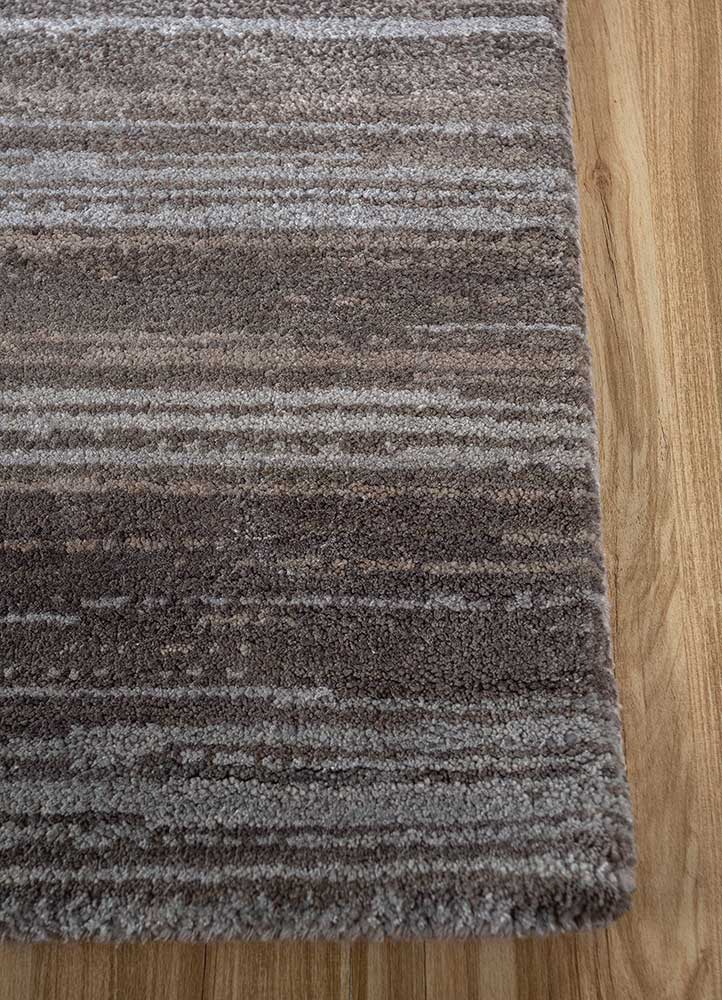 afterglow by kavi beige and brown wool and bamboo silk Hand Knotted Rug - Corner afterglow by kavi beige and brown wool and bamboo silk Hand Knotted Rug - Corner