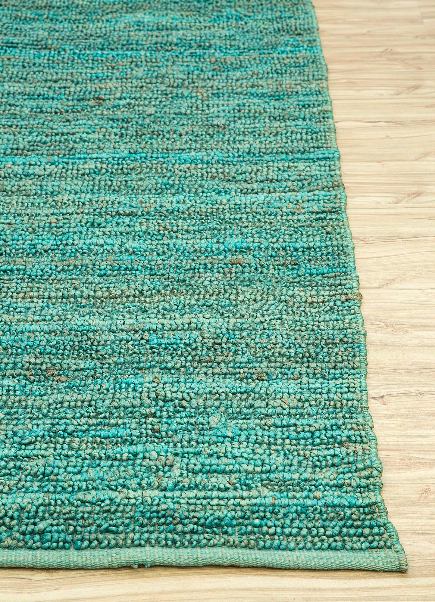 nomadic threads green jute and hemp Flat Weaves Rug - Corner