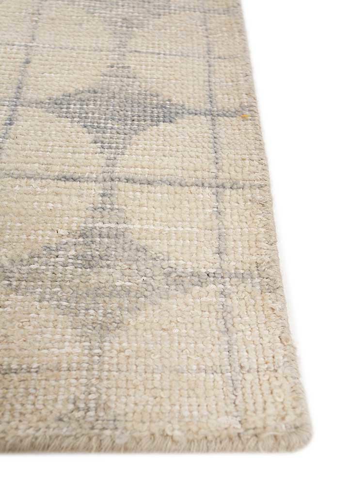clan ivory wool Hand Knotted Rug - Corner clan ivory wool Hand Knotted Rug - Corner
