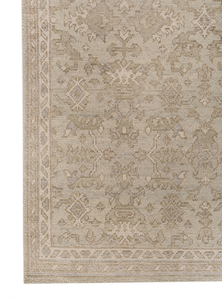 erbe blue wool Hand Knotted Rug - Corner erbe blue wool Hand Knotted Rug - Corner