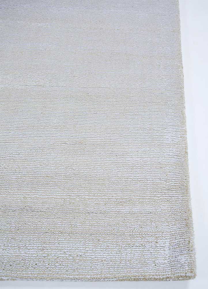 basis grey and black wool and viscose Hand Loom Rug - Corner basis grey and black wool and viscose Hand Loom Rug - Corner