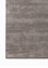 basis grey and black wool and viscose Hand Loom Rug - Corner basis grey and black wool and viscose Hand Loom Rug - Corner