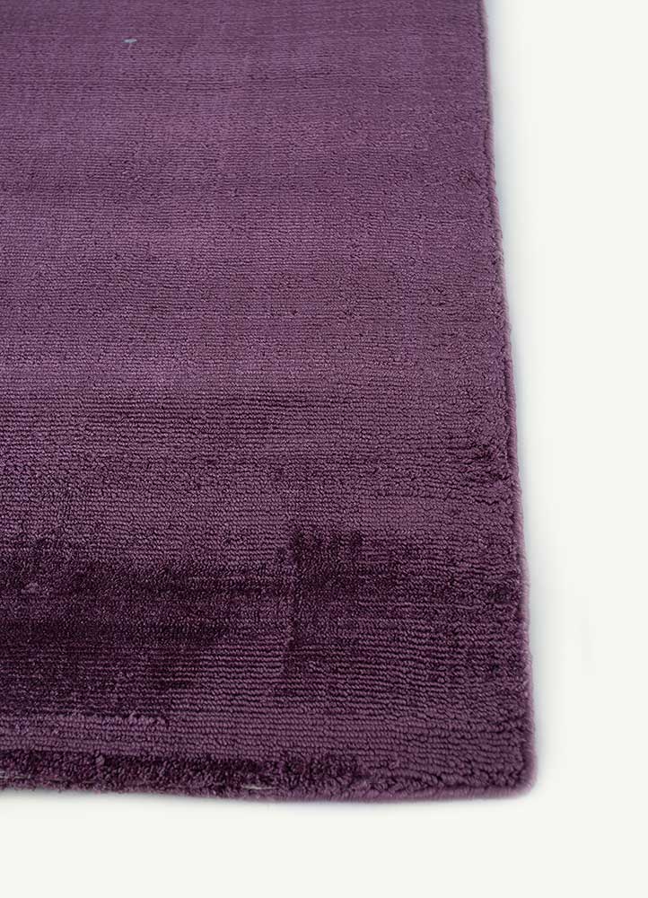 basis pink and purple viscose Hand Loom Rug - Corner basis pink and purple viscose Hand Loom Rug - Corner