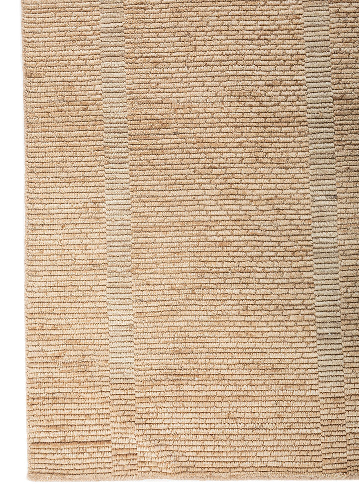 contour beige and brown wool Hand Loom Rug - Corner contour beige and brown wool Hand Loom Rug - Corner