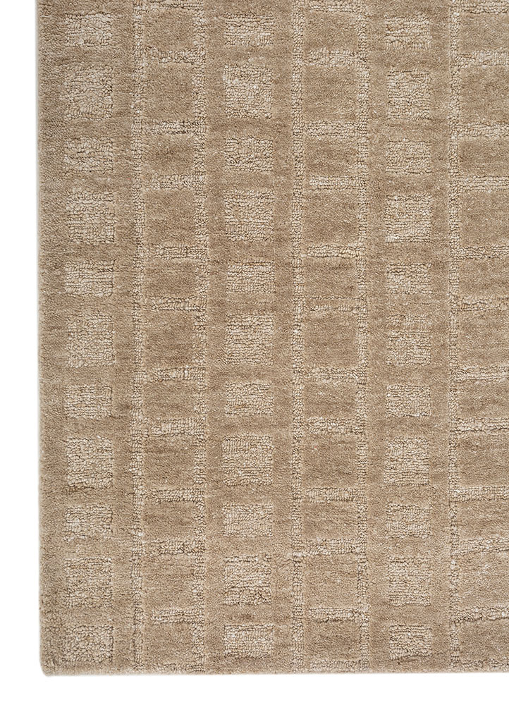 aprezo beige and brown others Flat Weaves Rug - Corner