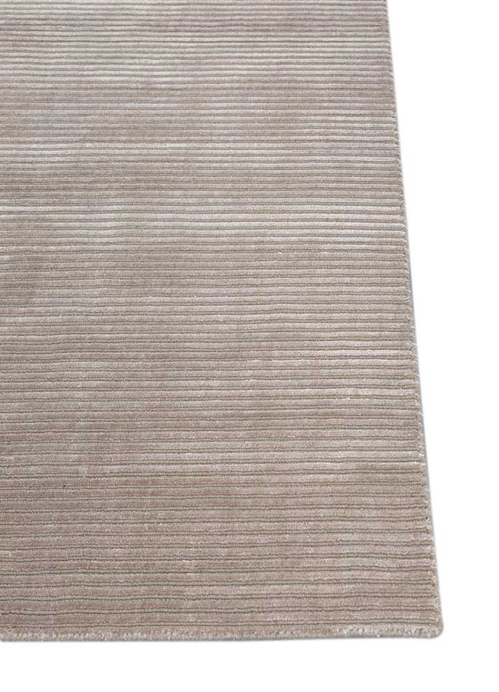 basis grey and black wool and viscose Hand Loom Rug - Corner