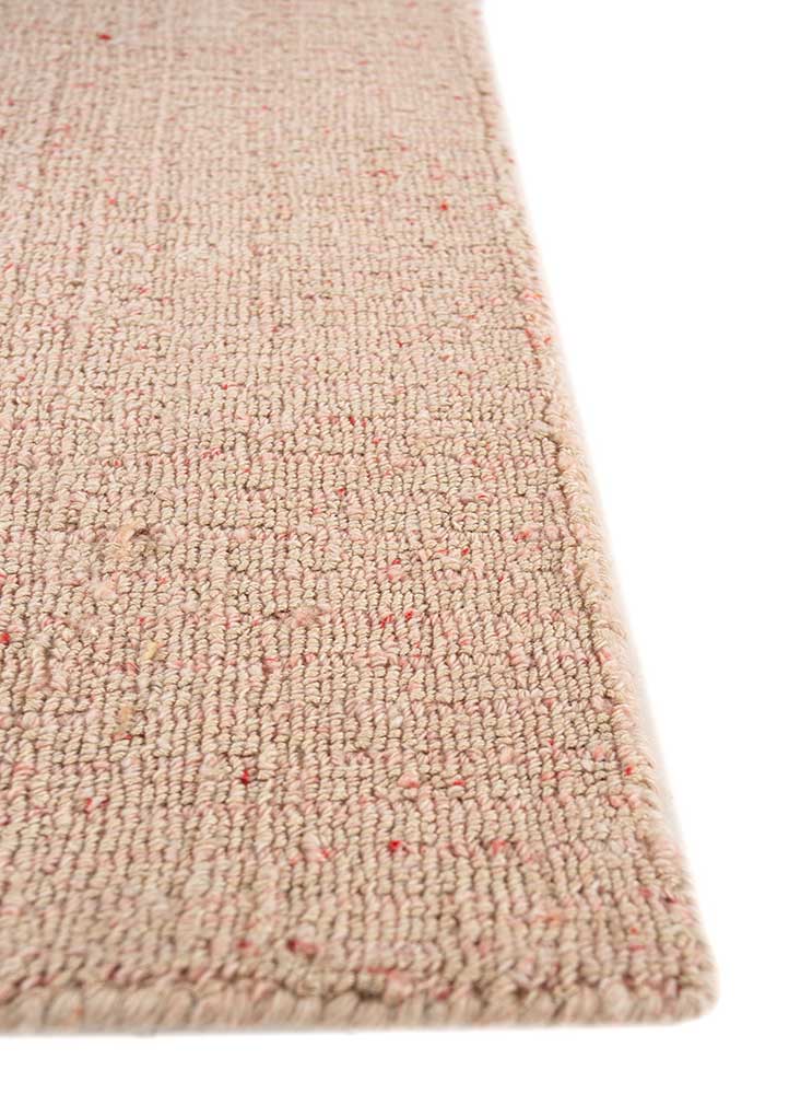 acar pink and purple wool and viscose Hand Loom Rug - Corner