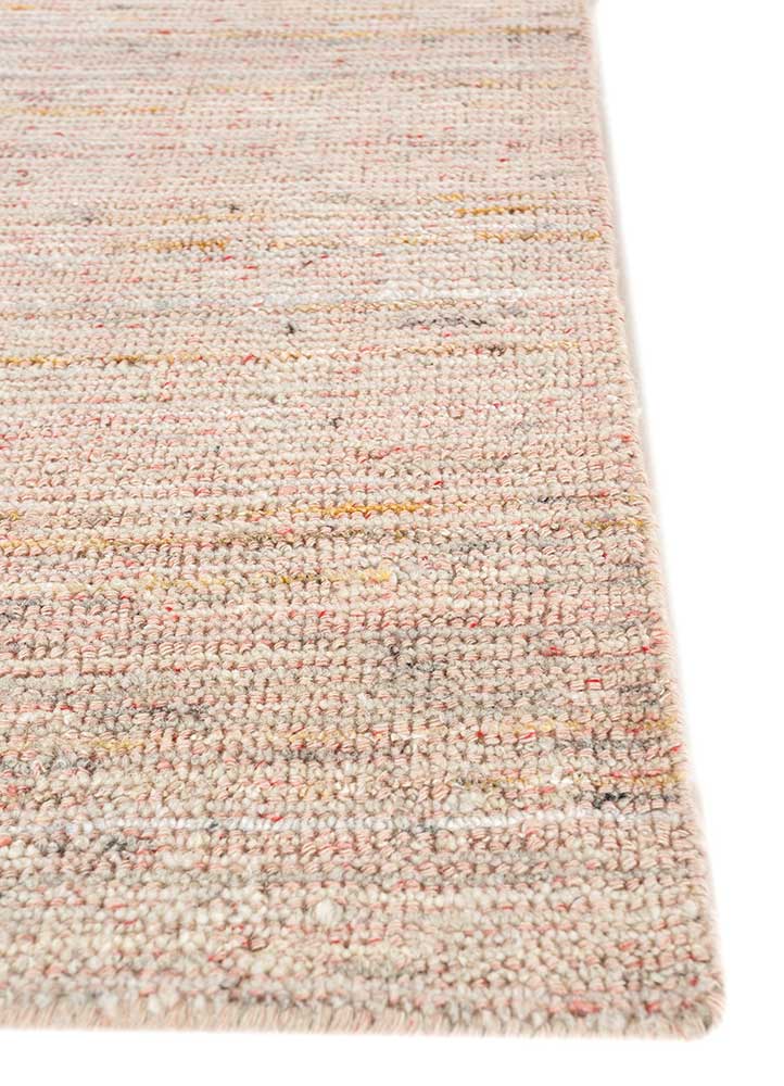 acar red and orange wool and viscose Hand Loom Rug - Corner