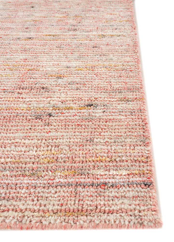 acar red and orange wool and viscose Hand Loom Rug - Corner