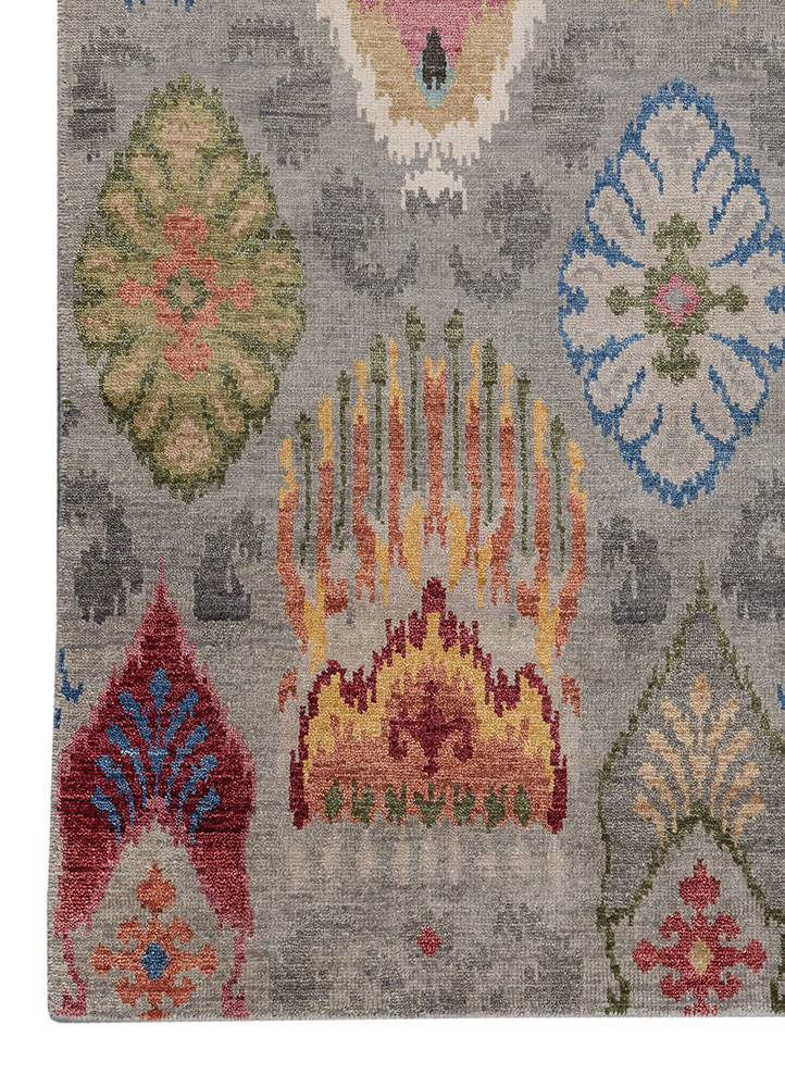 savana grey and black wool Hand Knotted Rug - Corner savana grey and black wool Hand Knotted Rug - Corner