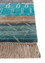 manchaha blue wool and bamboo silk Hand Knotted Rug - Corner manchaha blue wool and bamboo silk Hand Knotted Rug - Corner
