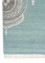 khidki blue wool and bamboo silk Hand Knotted Rug - Corner khidki blue wool and bamboo silk Hand Knotted Rug - Corner
